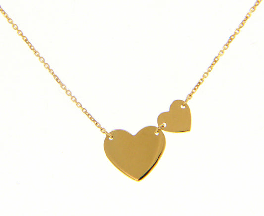 Two Hearts Necklace - La Francia Joyería