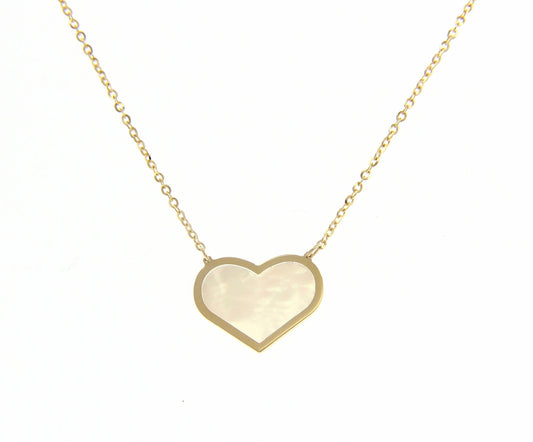 Pearl Heart Necklace - La Francia Joyería