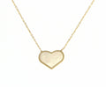 Collar de corazón con perla - La Francia Joyería