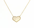 Collar de corazón con perla - La Francia Joyería
