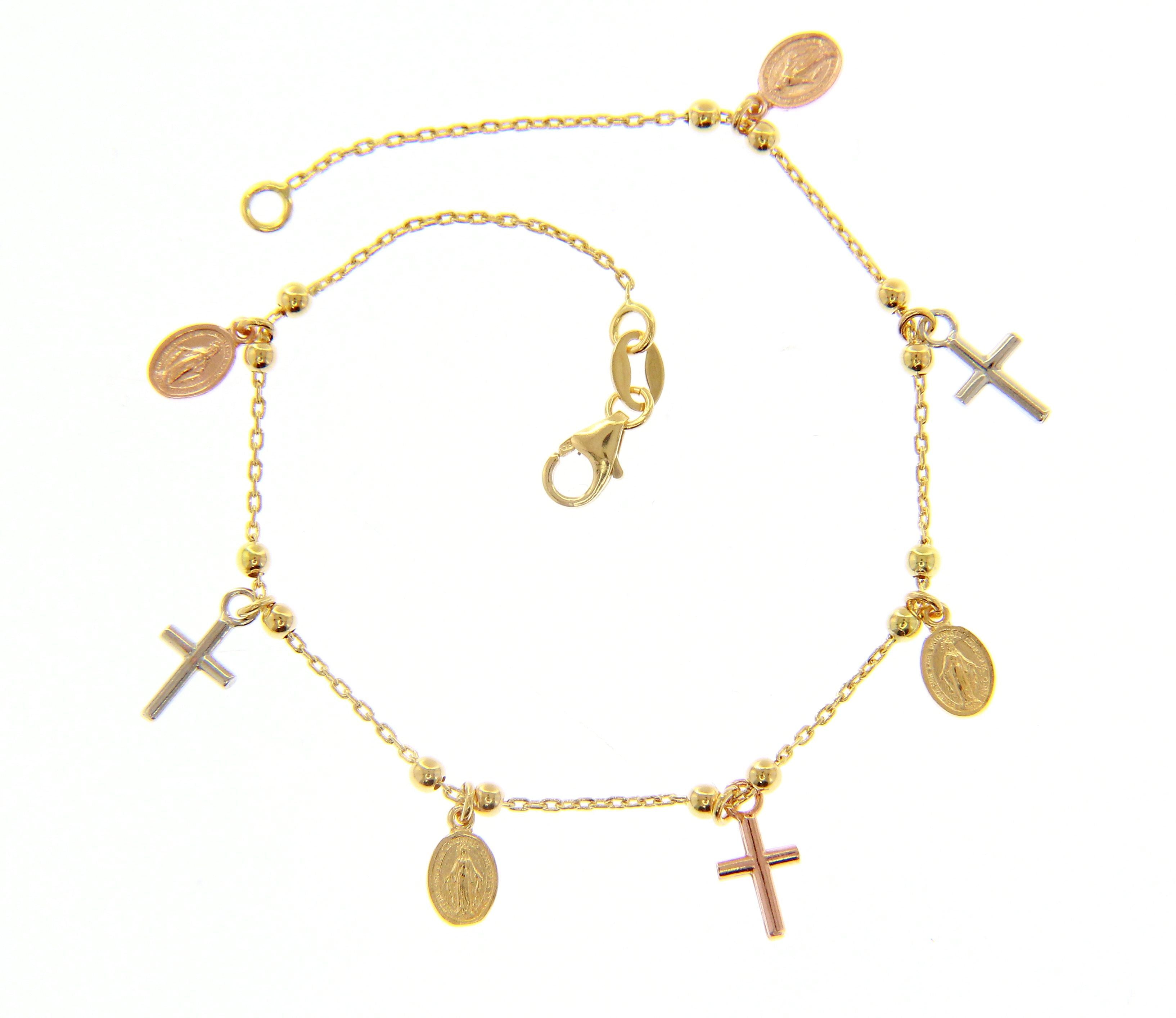 Tri color clearance rosary bracelet