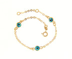 Pulsera para bebé Turk Eyes - La Francia Joyería