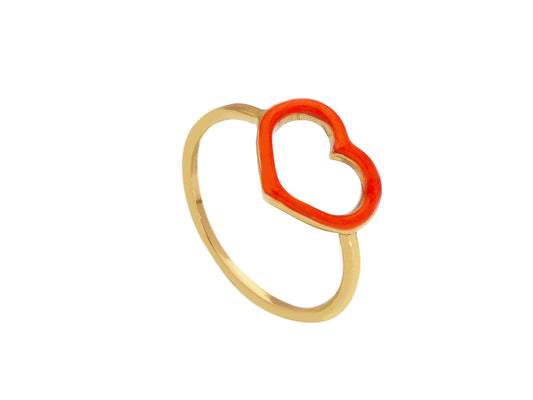 Ring Open Heart Color - La Francia Joyería