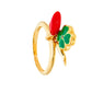 Ring Heart Trebol And Cuerno - La Francia Joyería