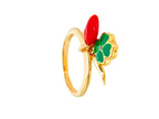 Ring Heart Trebol And Cuerno - La Francia Joyería