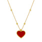 Necklace Solid Heart Red - La Francia Joyería