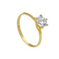 Solitaire Ring Cz - La Francia Joyería