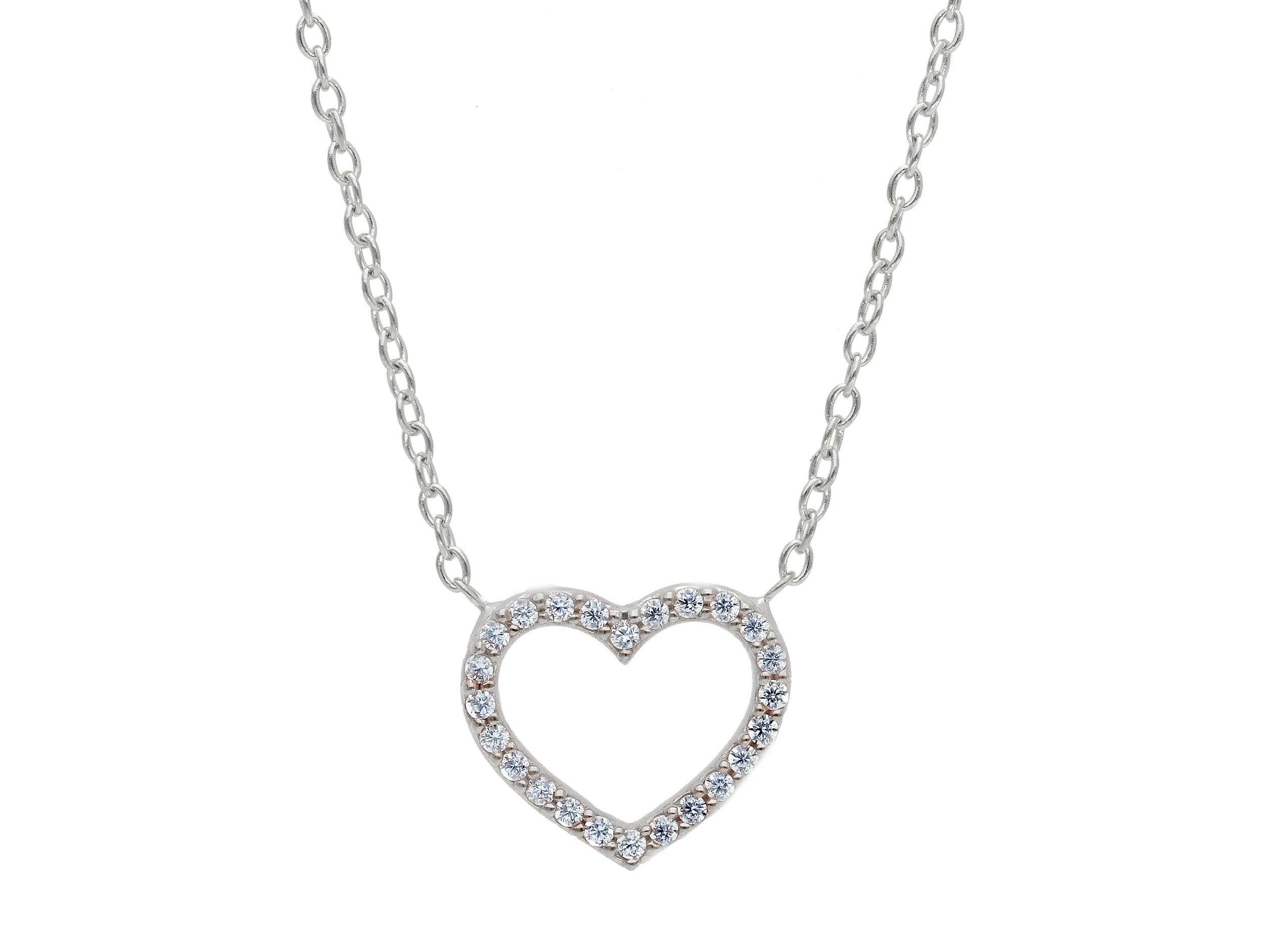 Corazón con CZ - La Francia Joyería