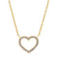 Necklace Heart With Zirconia - La Francia Joyería