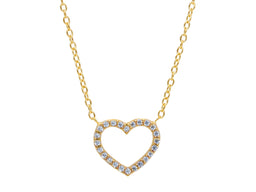 Heart Necklace with Zirconia