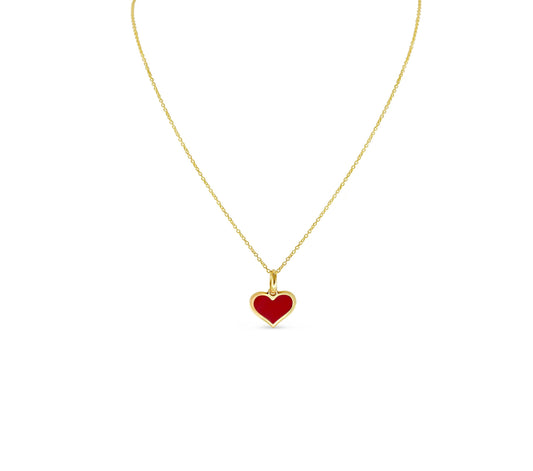 Necklace Heart Red